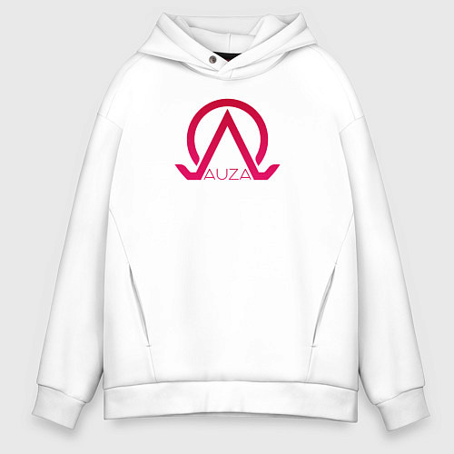 Мужское худи оверсайз Auza Corp Red / Белый – фото 1