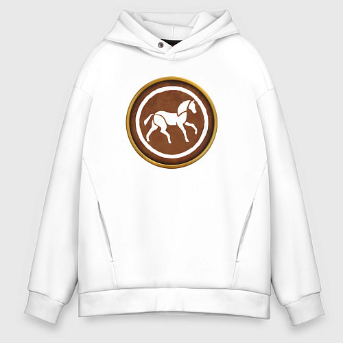 Мужское худи оверсайз Вандалы Rome: Total War / Белый – фото 1