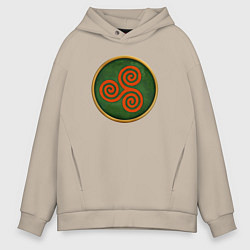 Толстовка оверсайз мужская Кельты Rome: Total War, цвет: миндальный