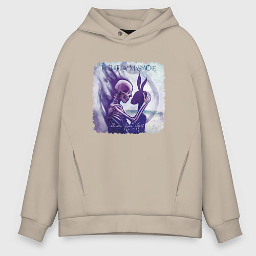 Мужское худи оверсайз The Birthday Massacre - under your spell / Миндальный – фото 1