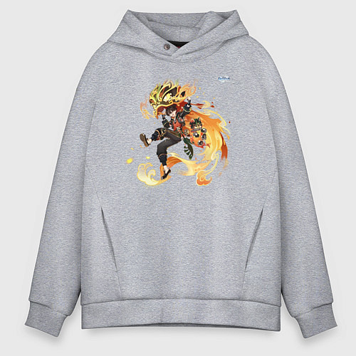 Мужское худи оверсайз Ип Ка Мин из Геншин Импакт / Меланж – фото 1