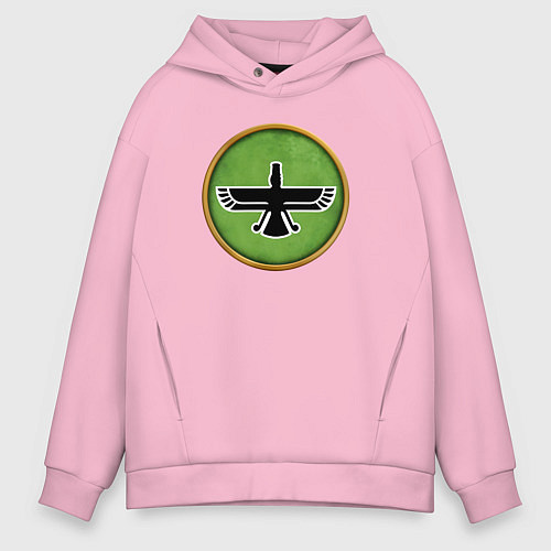 Мужское худи оверсайз Персия Rome: Total War Alexander / Светло-розовый – фото 1