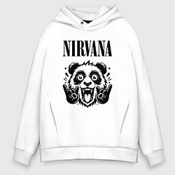Мужское худи оверсайз Nirvana - rock panda