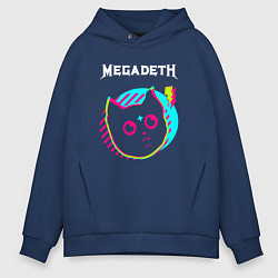 Мужское худи оверсайз Megadeth rock star cat