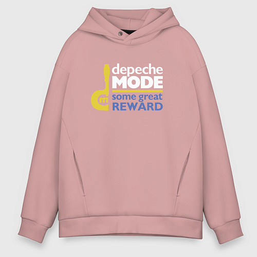 Мужское худи оверсайз Deepche Mode - Some great reward / Пыльно-розовый – фото 1