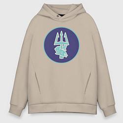 Толстовка оверсайз мужская Рим Помпея Total War: Rome II, цвет: миндальный