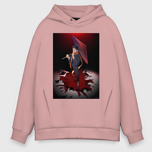Мужское худи оверсайз Re:Zero Субару Нацуки / Пыльно-розовый – фото 1