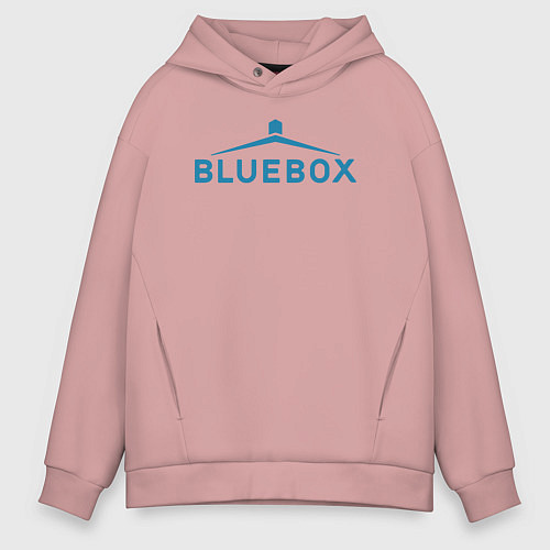 Мужское худи оверсайз Доктор Кто Bluebox / Пыльно-розовый – фото 1