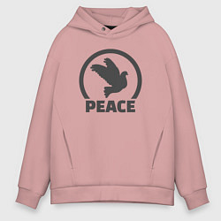 Мужское худи оверсайз Peace bird