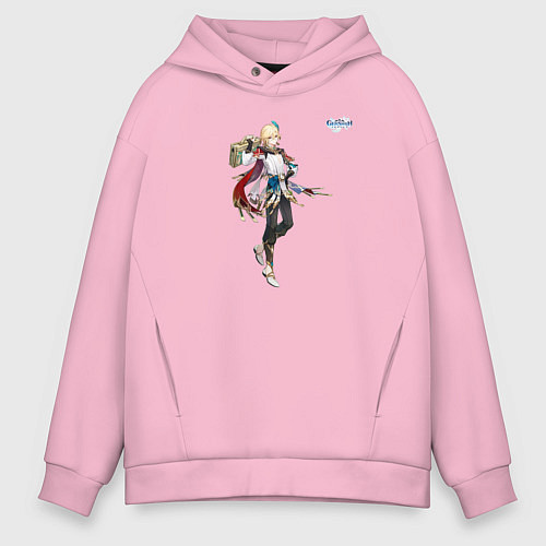 Мужское худи оверсайз Кавех из Геншин Импакт / Светло-розовый – фото 1