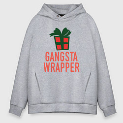 Мужское худи оверсайз Gangsta wrapper