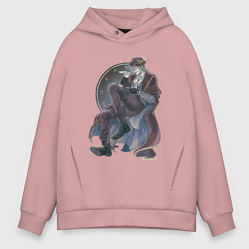 Мужское худи оверсайз Повесть о конце света Джек потрошитель / Пыльно-розовый – фото 1