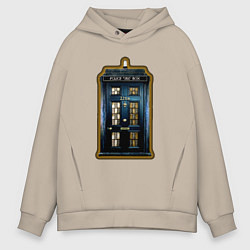 Мужское худи оверсайз Tardis Sherlock