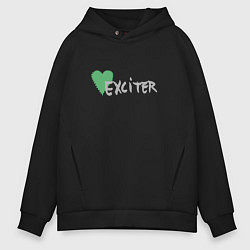 Мужское худи оверсайз Depeche Mode - Exciter logos