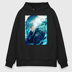 Толстовка оверсайз мужская О моём перерождении в слизь великий Римуру, цвет: черный