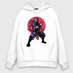 Мужское худи оверсайз Warrior ninja