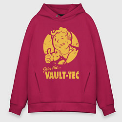 Толстовка оверсайз мужская Vault boy like print, цвет: маджента
