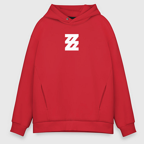 Мужское худи оверсайз Zenless Zone Zero logotype / Красный – фото 1