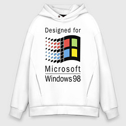Мужское худи оверсайз Разработанный для windows 98