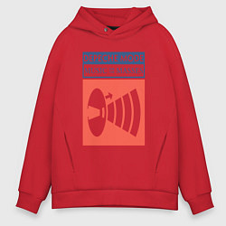 Толстовка оверсайз мужская Depeche Mode - Music for the masses merch, цвет: красный