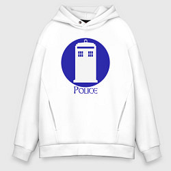 Мужское худи оверсайз Tardis police