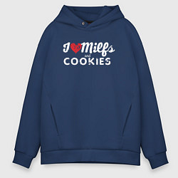 Мужское худи оверсайз Milf and cookies милфа