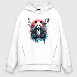 Мужское худи оверсайз Panda - bushido samurai code