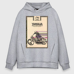 Мужское худи оверсайз Мотоцикл Yamaha