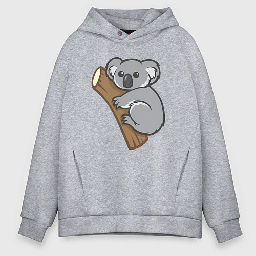 Мужское худи оверсайз Koala / Меланж – фото 1