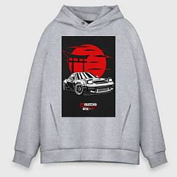 Мужское худи оверсайз Mazda rx-7 jdm style