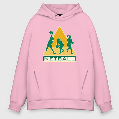 Мужское худи оверсайз Netball / Светло-розовый – фото 1