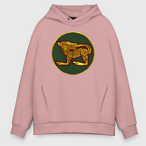Мужское худи оверсайз Эбданы из Total War: Attila / Пыльно-розовый – фото 1