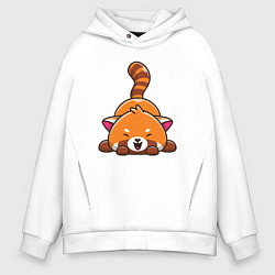 Мужское худи оверсайз Cute red panda