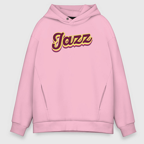 Мужское худи оверсайз Джаз вайб / Светло-розовый – фото 1