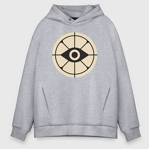 Мужское худи оверсайз Глаз в прицеле deadlock / Меланж – фото 1