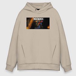Толстовка оверсайз мужская Deadlock Infernus, цвет: миндальный