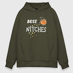 Толстовка оверсайз мужская Best nitches, цвет: хаки