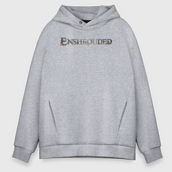 Толстовка оверсайз мужская Enshrouded logo, цвет: меланж