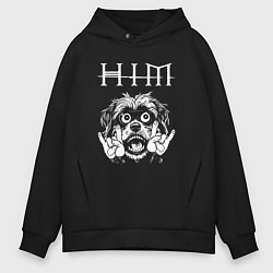 Мужское худи оверсайз HIM rock dog