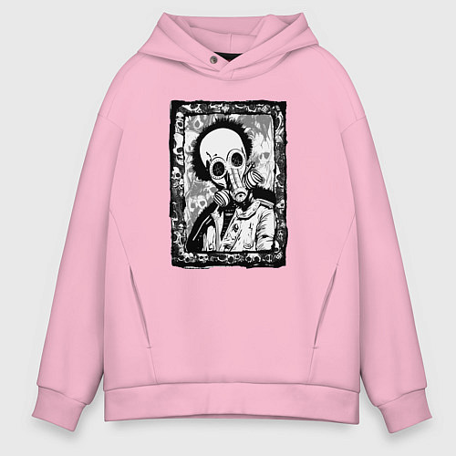 Мужское худи оверсайз Gaslight Grin / Светло-розовый – фото 1