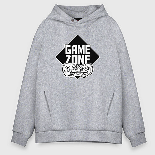 Мужское худи оверсайз Game zone / Меланж – фото 1