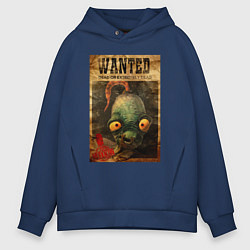 Толстовка оверсайз мужская Oddworld - wanted, цвет: тёмно-синий
