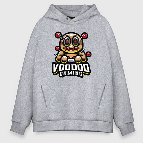Мужское худи оверсайз Игры вуду / Меланж – фото 1