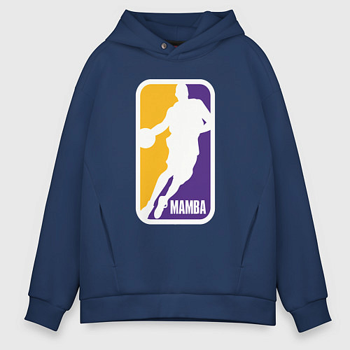 Мужское худи оверсайз Mamba Kobe Bryant / Тёмно-синий – фото 1