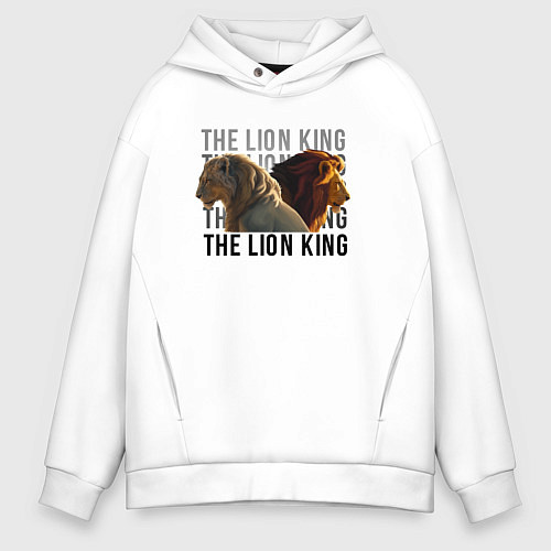 Мужское худи оверсайз The Lion King / Белый – фото 1
