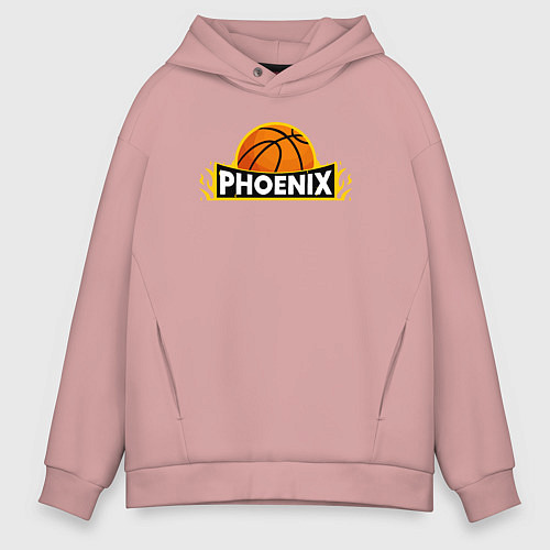 Мужское худи оверсайз Phoenix NBA / Пыльно-розовый – фото 1