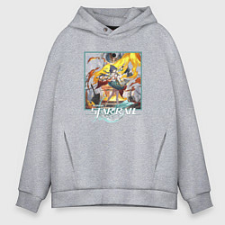 Толстовка оверсайз мужская Юньли, цвет: меланж