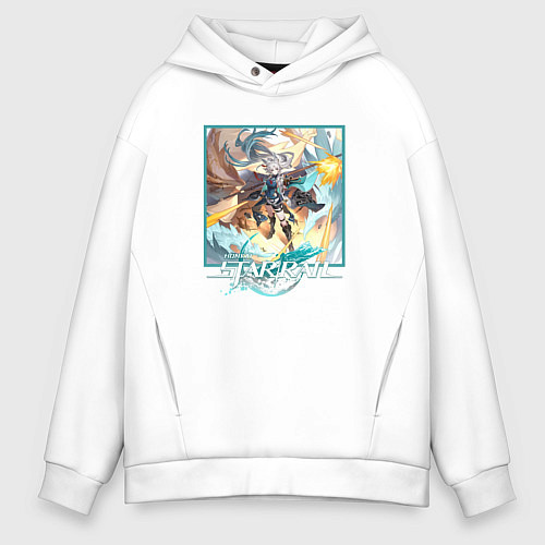 Мужское худи оверсайз Фэйсяо / Белый – фото 1