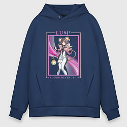 Толстовка оверсайз мужская Lumi Kaleido Refraction, цвет: тёмно-синий