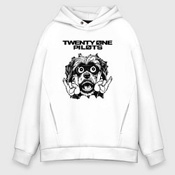 Мужское худи оверсайз Twenty One Pilots - rock dog